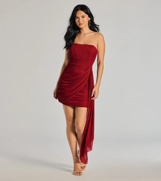 22. Ruched Mini Dress-Windsor-S