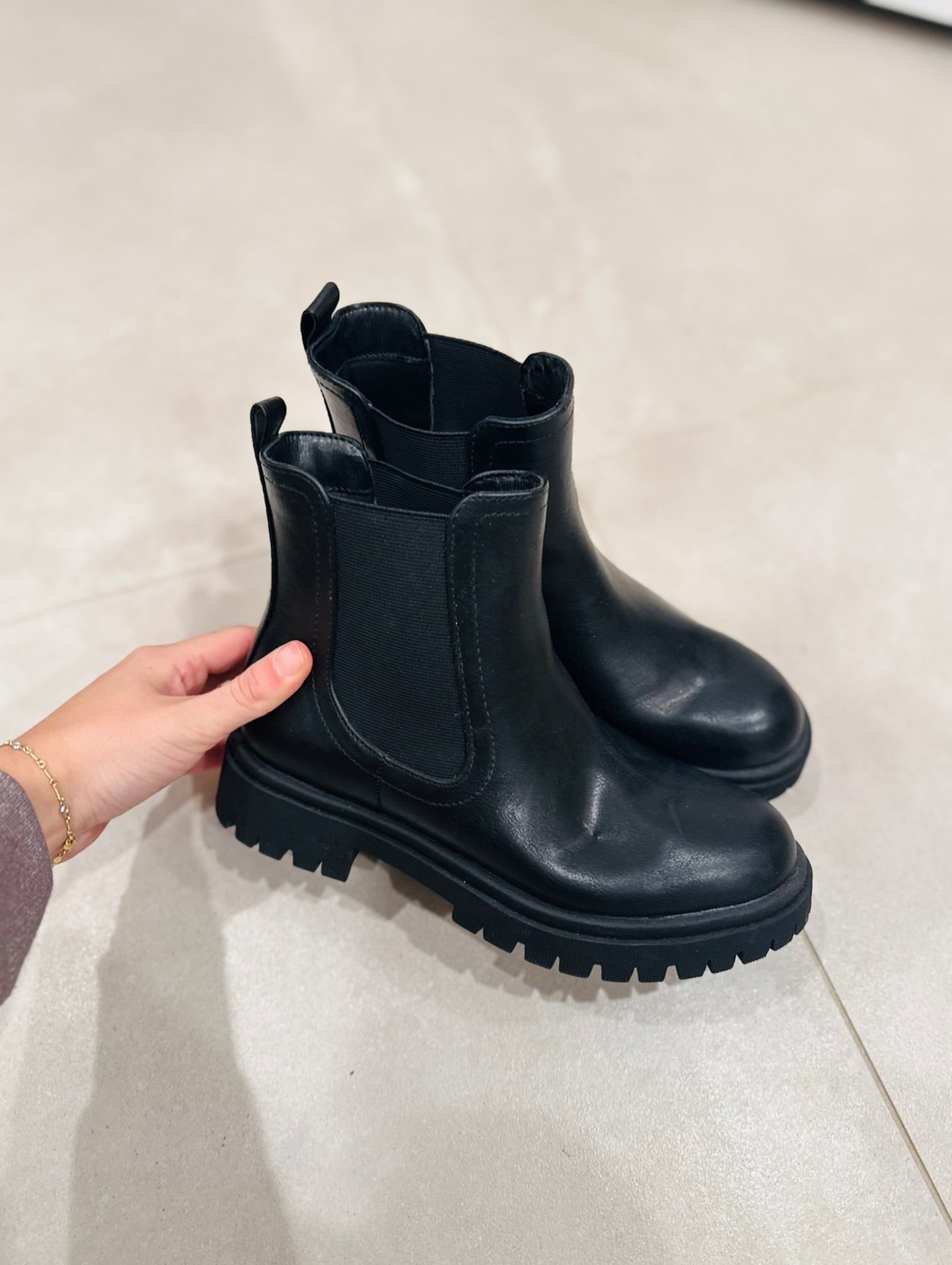 Old Navy Black Boots-7.5