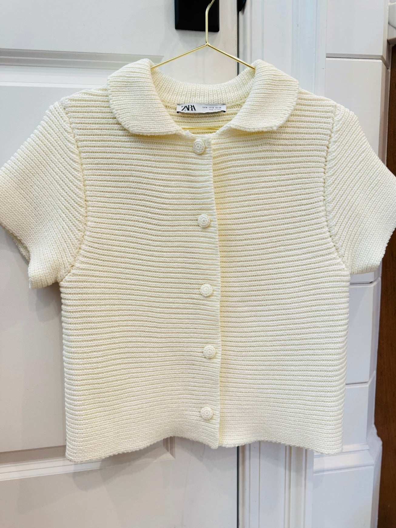 Cream Cardigan-M