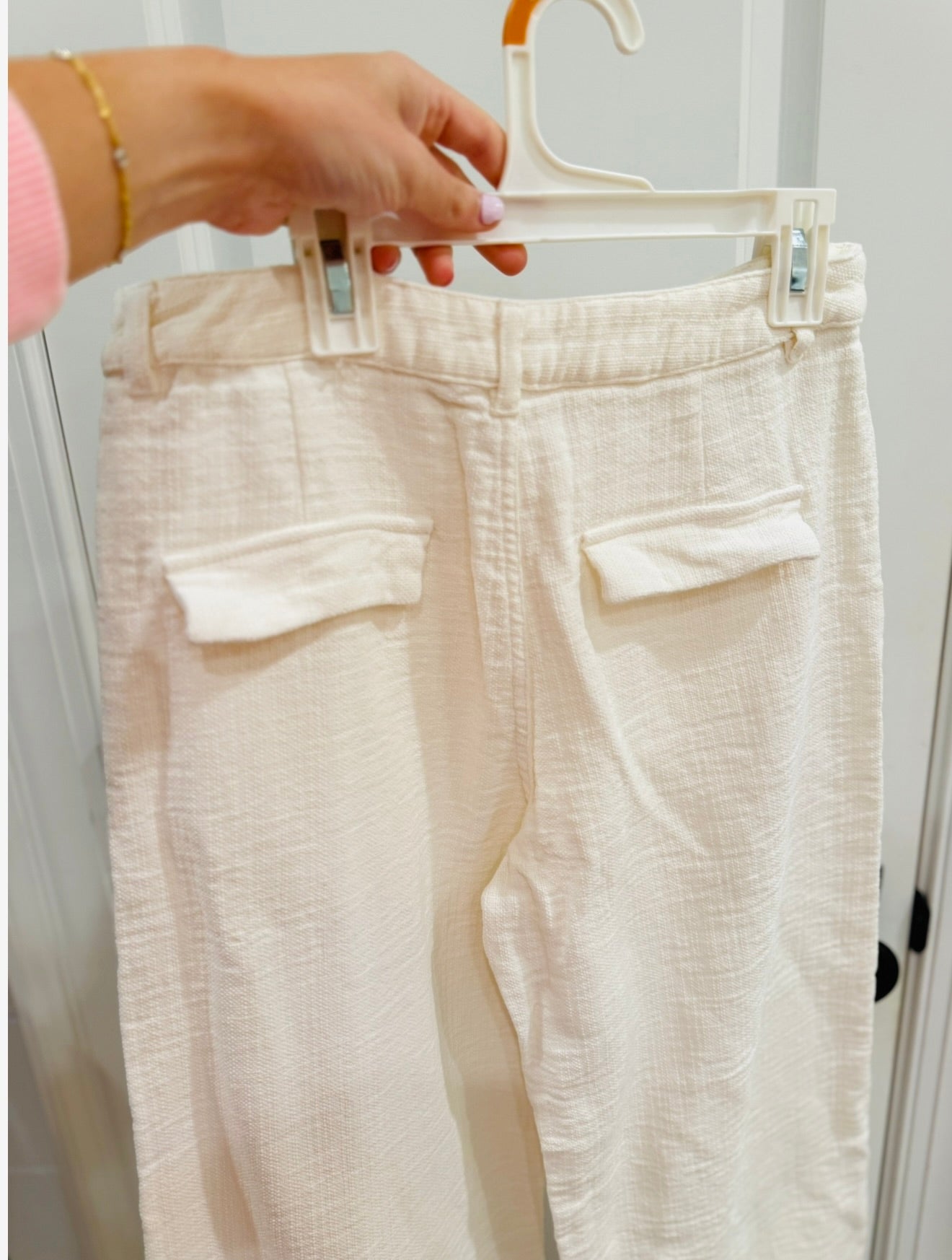 Cream Pants-Zara-M