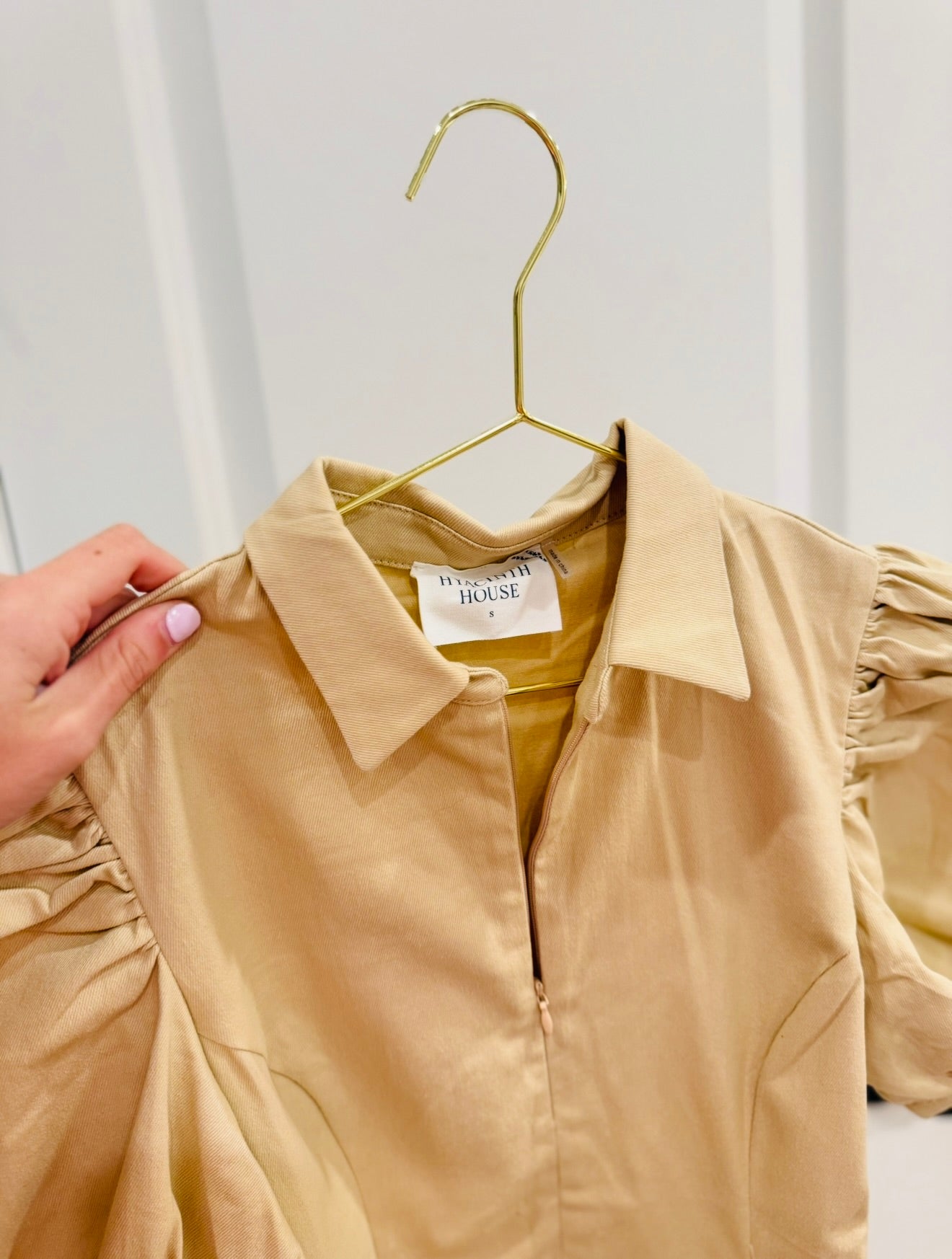 Khaki Dress-Hyacinth House-S