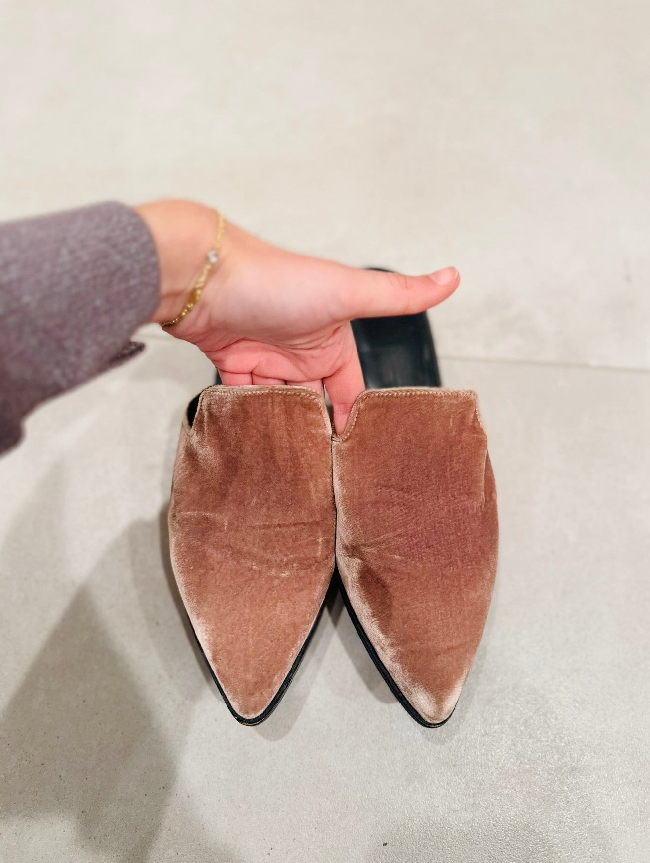 Dolce Vita Velvet Mules-8