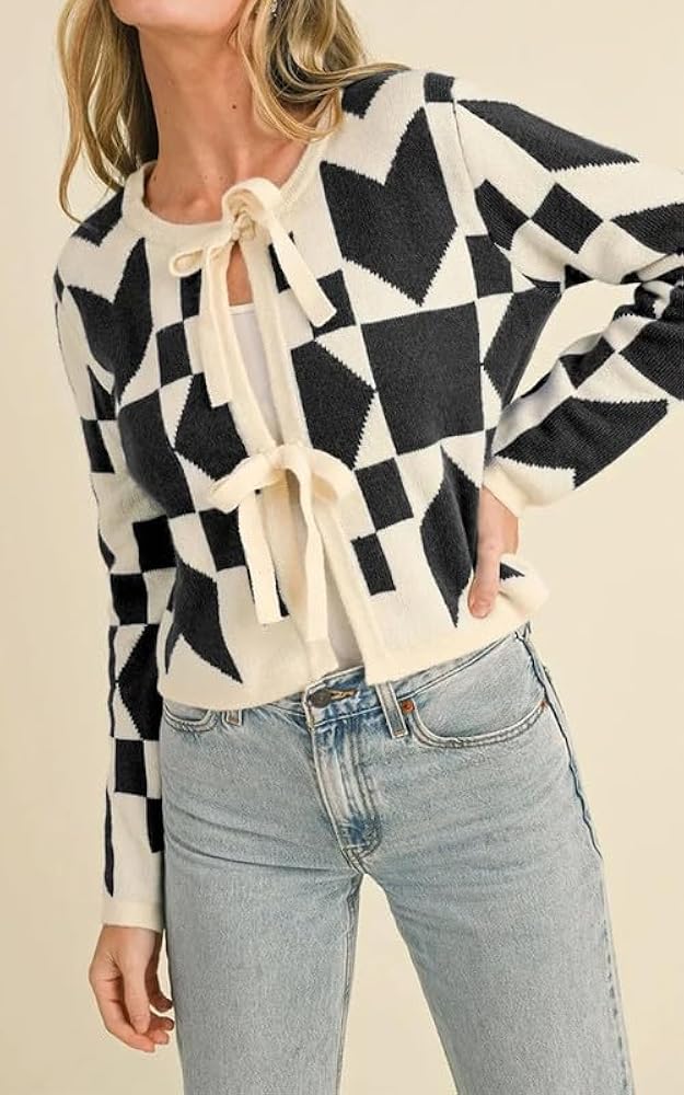 Tie Cardigan-S
