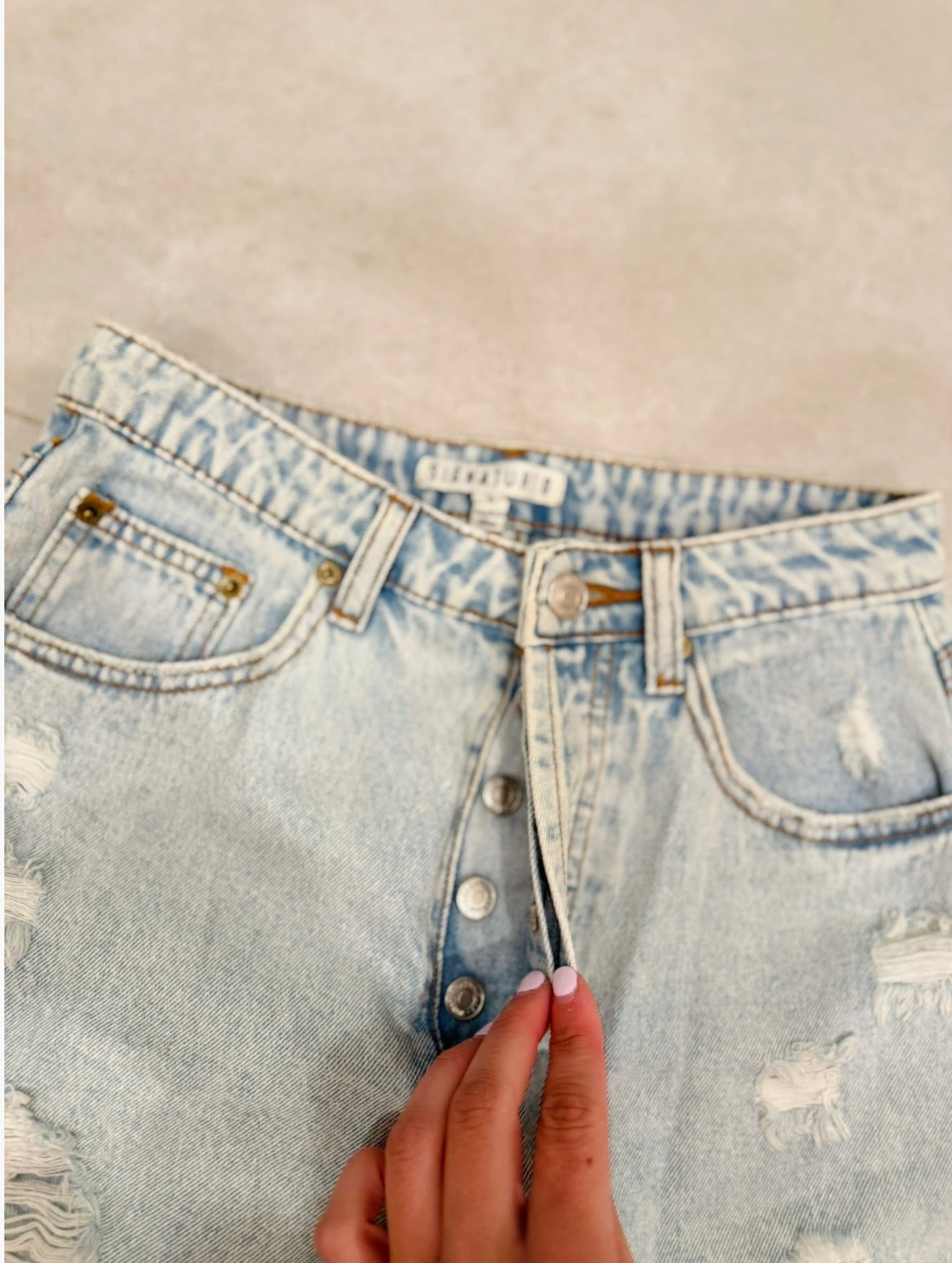 Distressed Shorts-S