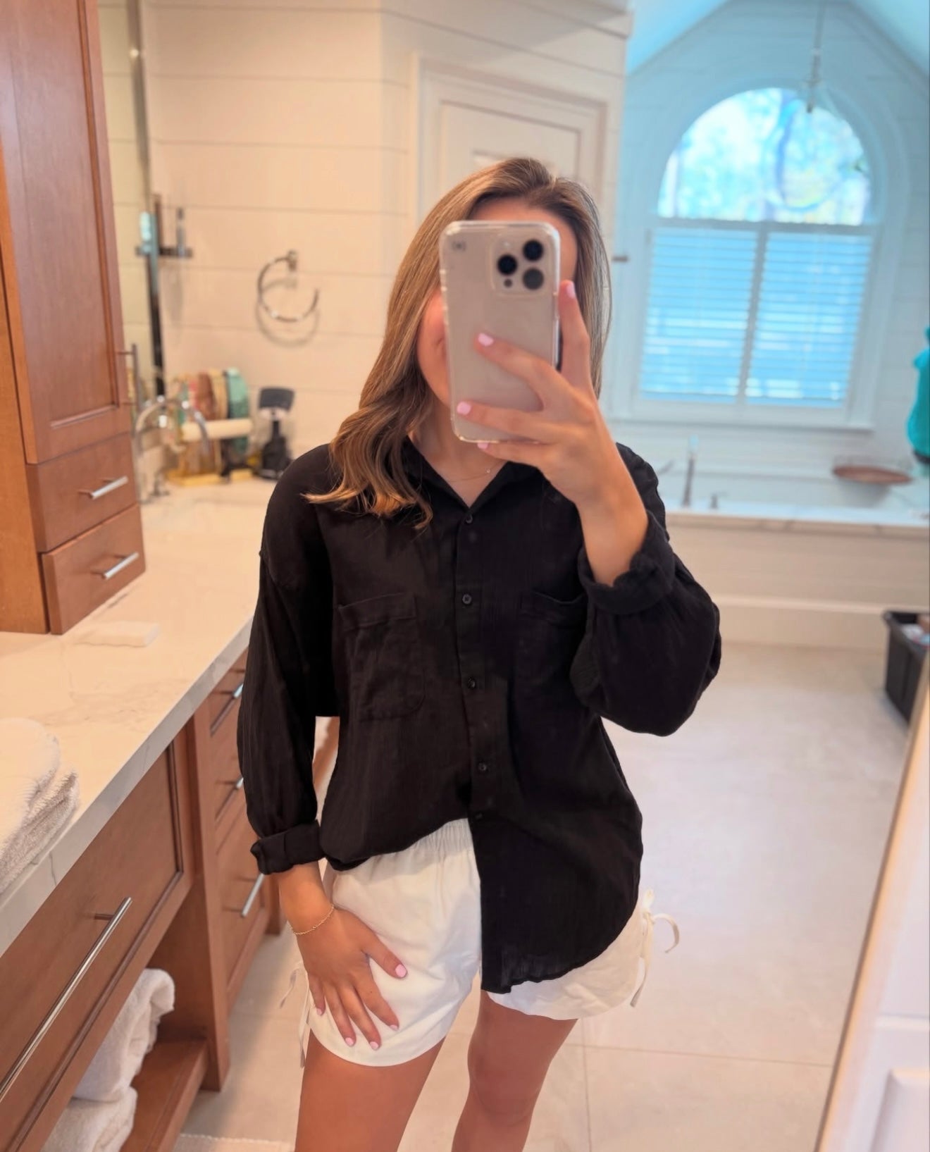 Zsupply Gauze Button Down-XS/S