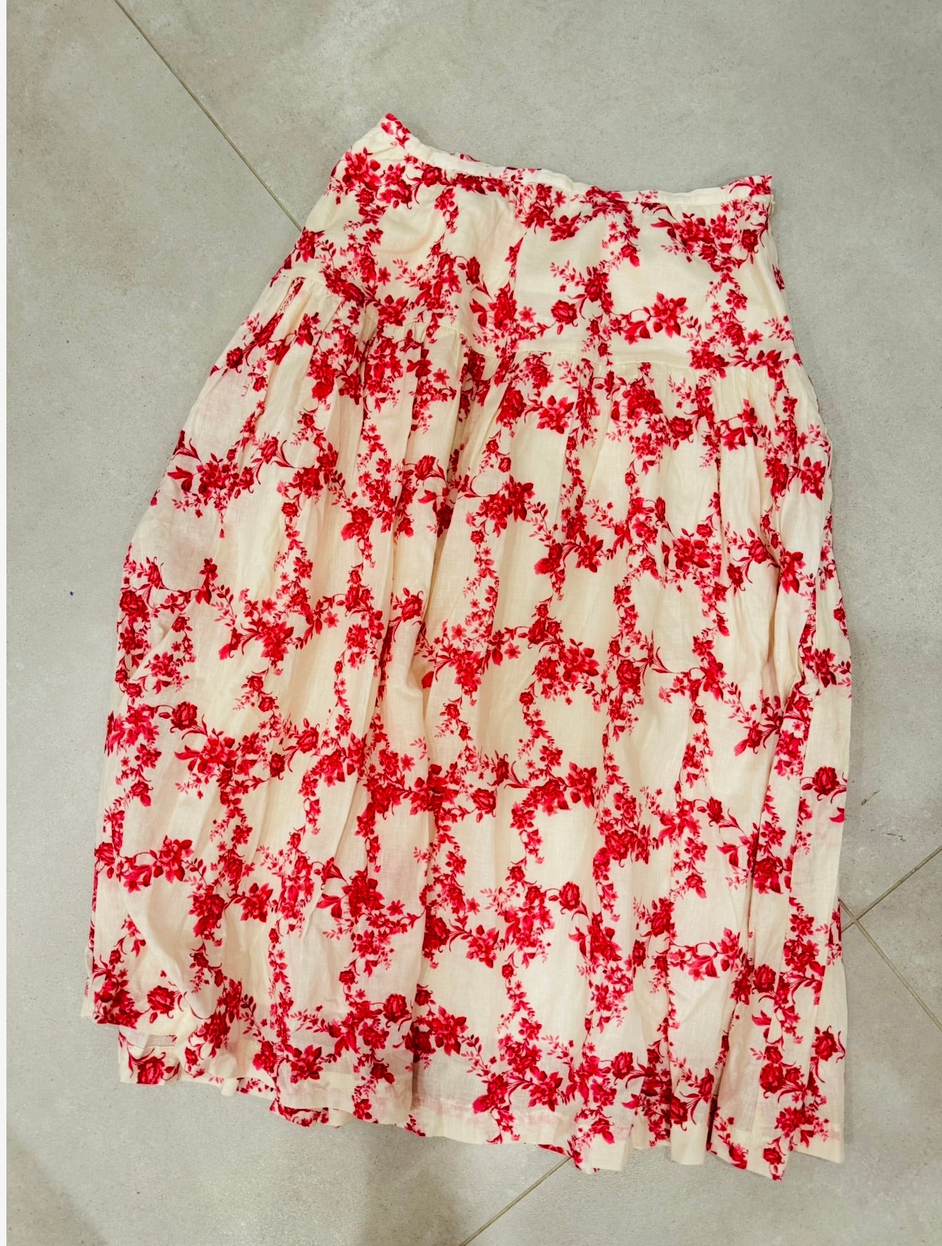Floral Midi Skirt-Oliviaceous-M