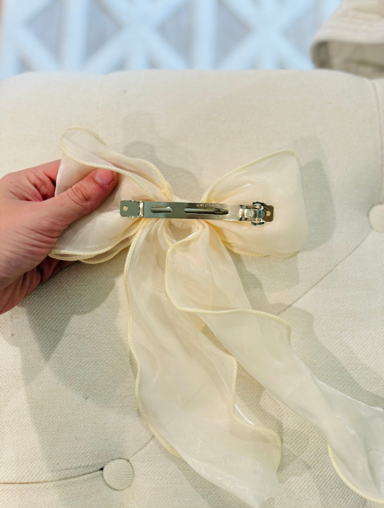 Cream Bow
