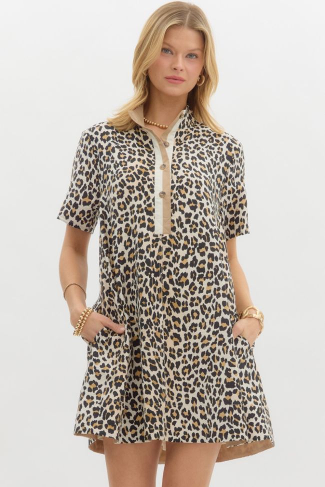 Cheetah Dress-Entro-S