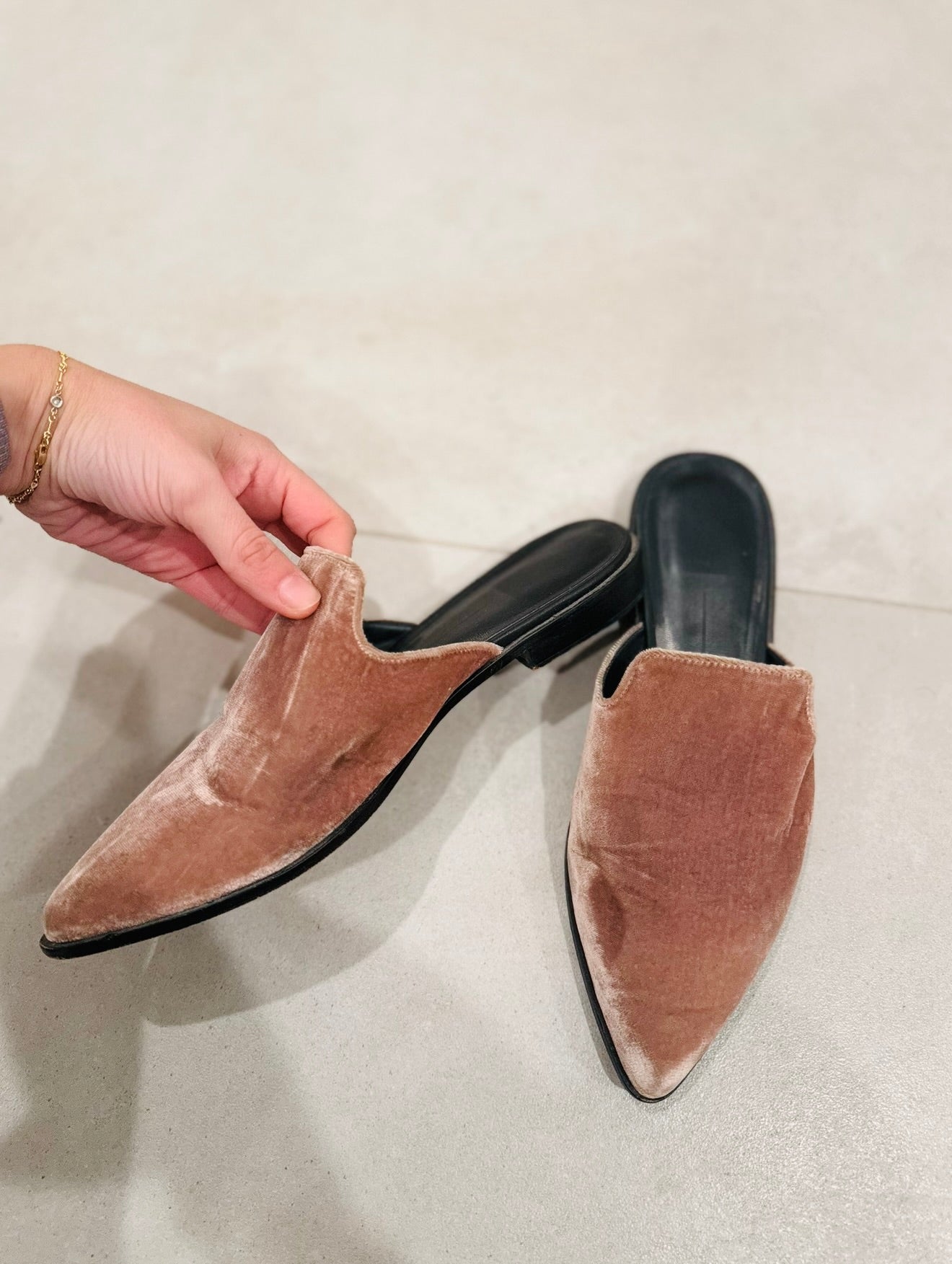 Dolce Vita Velvet Mules-8