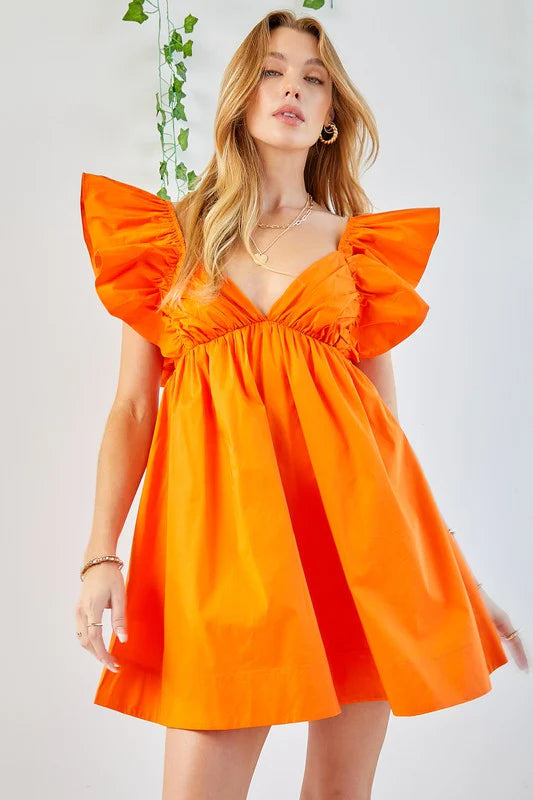 Orange Dress-Day + Moon-S