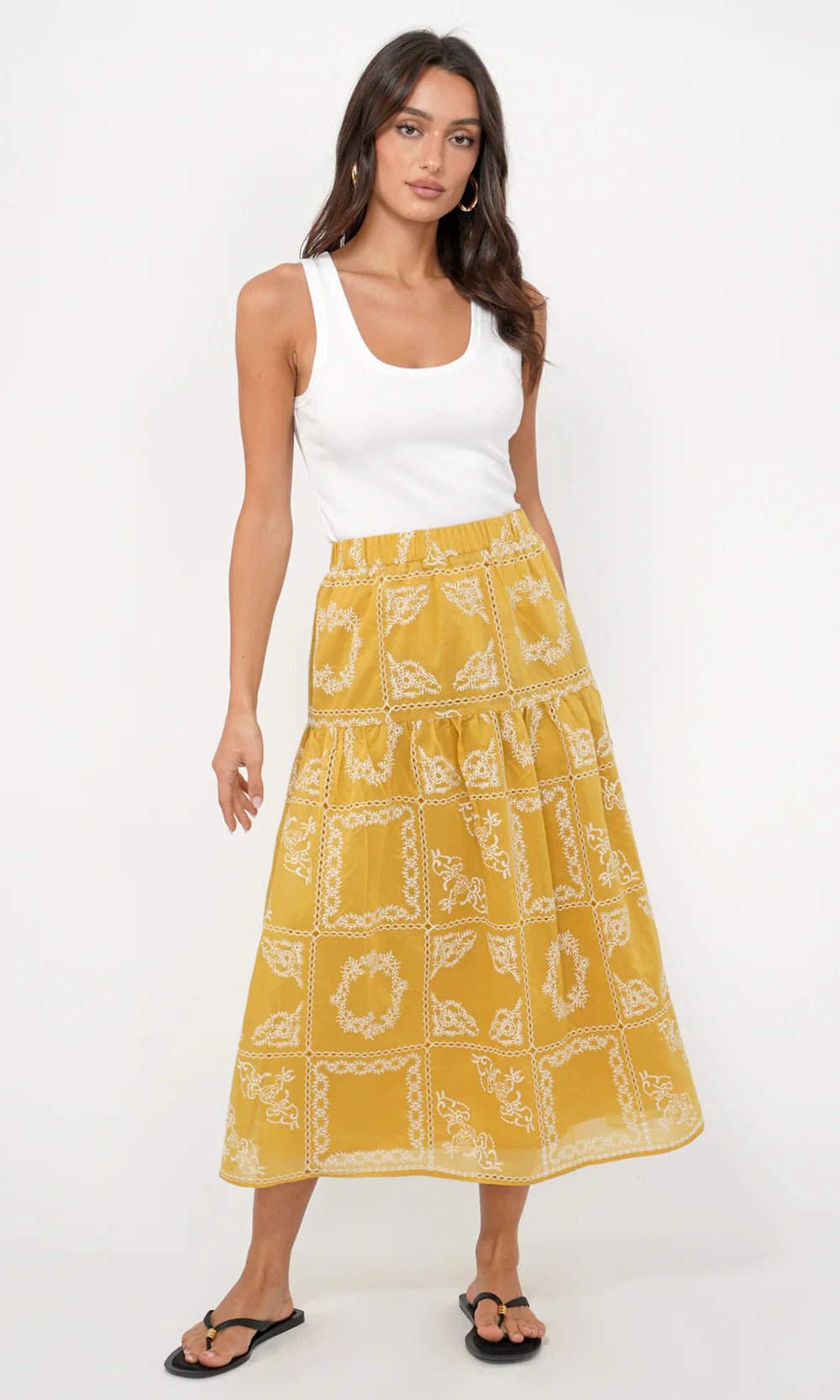 Greylin Midi Skirt-S