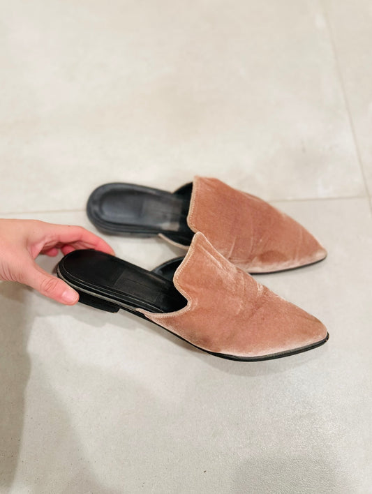 Dolce Vita Velvet Mules-8