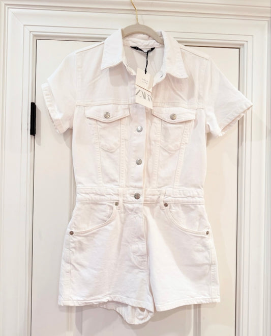 Zara Denim Romper-S