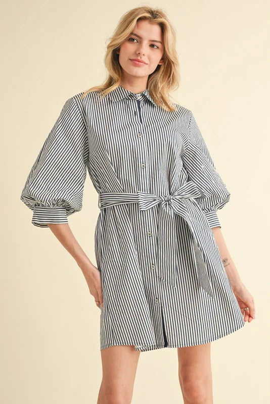 Jodifl Striped Dress-S