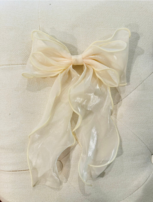 Cream Bow