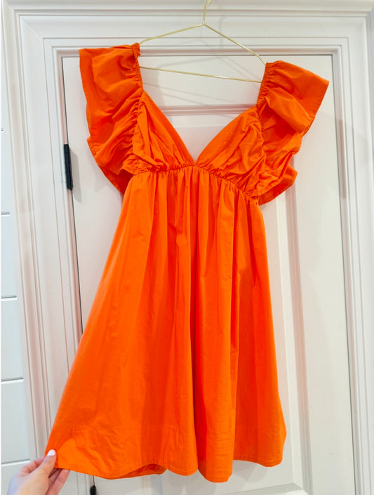 Orange Dress-Day + Moon-S