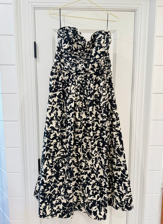 H&M Strapless Floral Dress-M