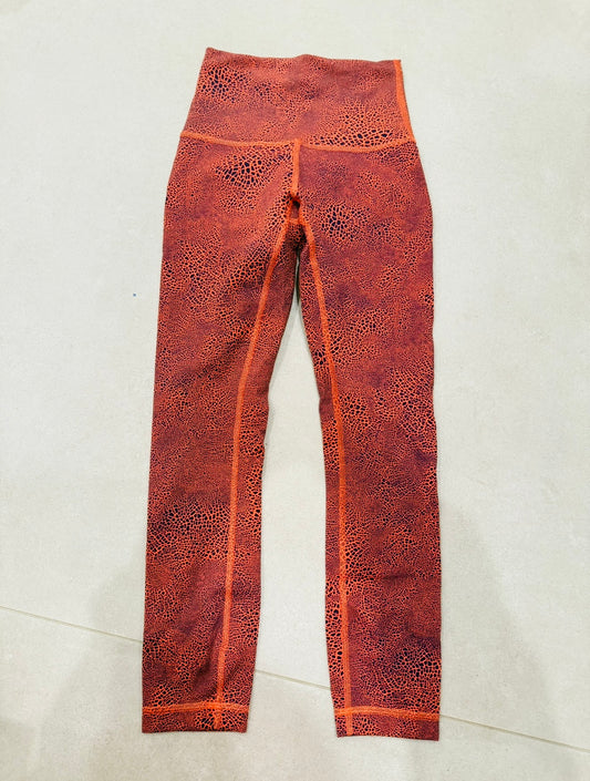 Orange and Black Lululemon Leggings-0