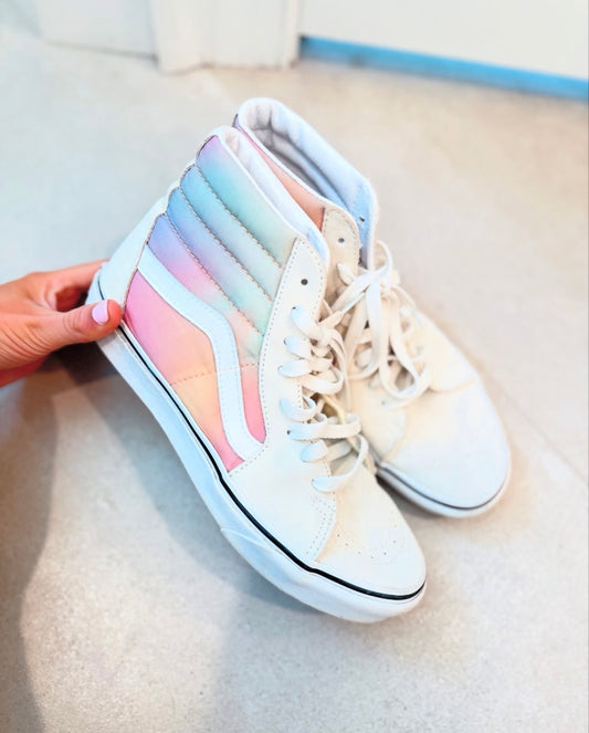 Hi-Top Watercolor Vans-9