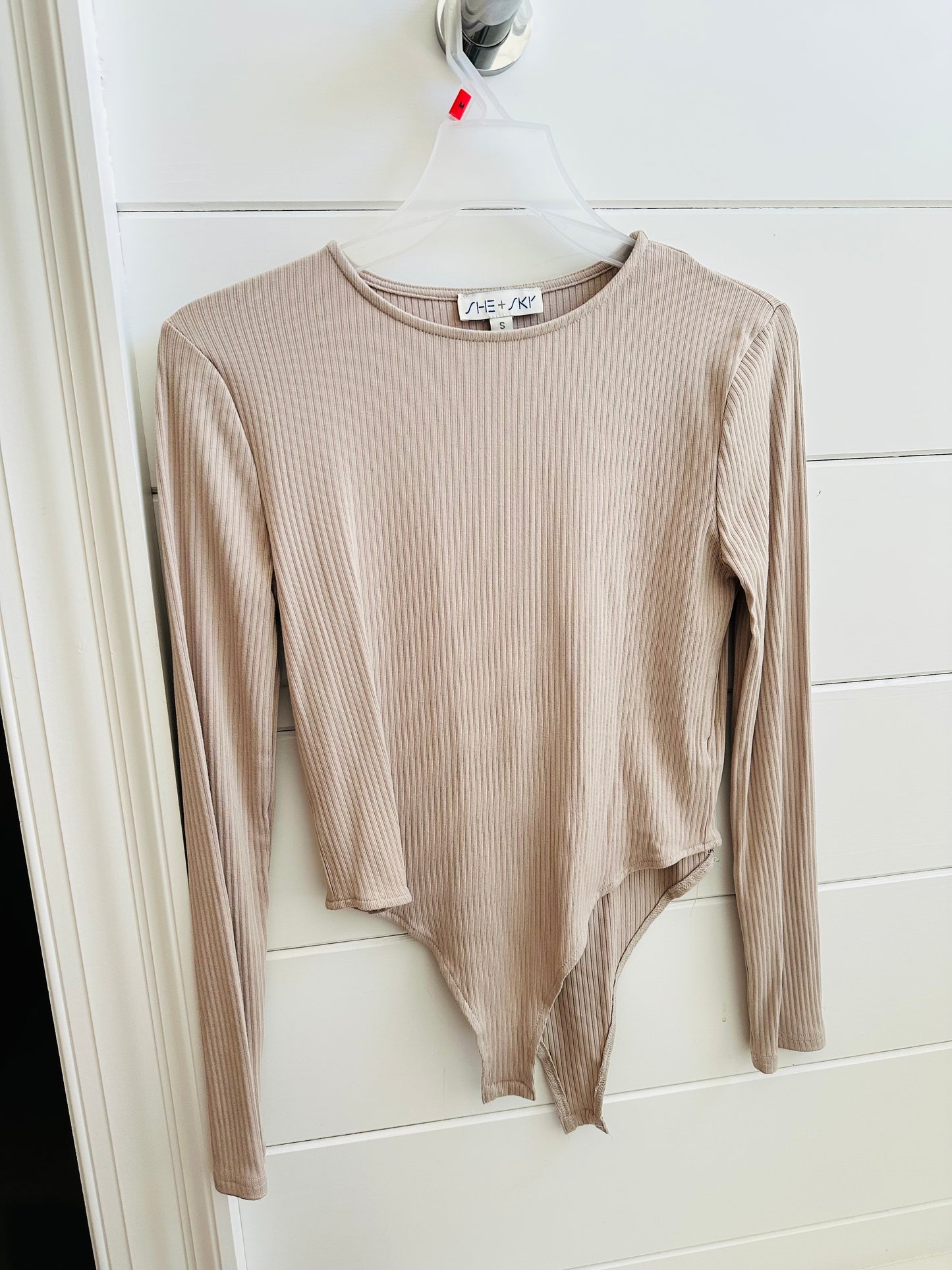 Ribbed Bodysuit-S