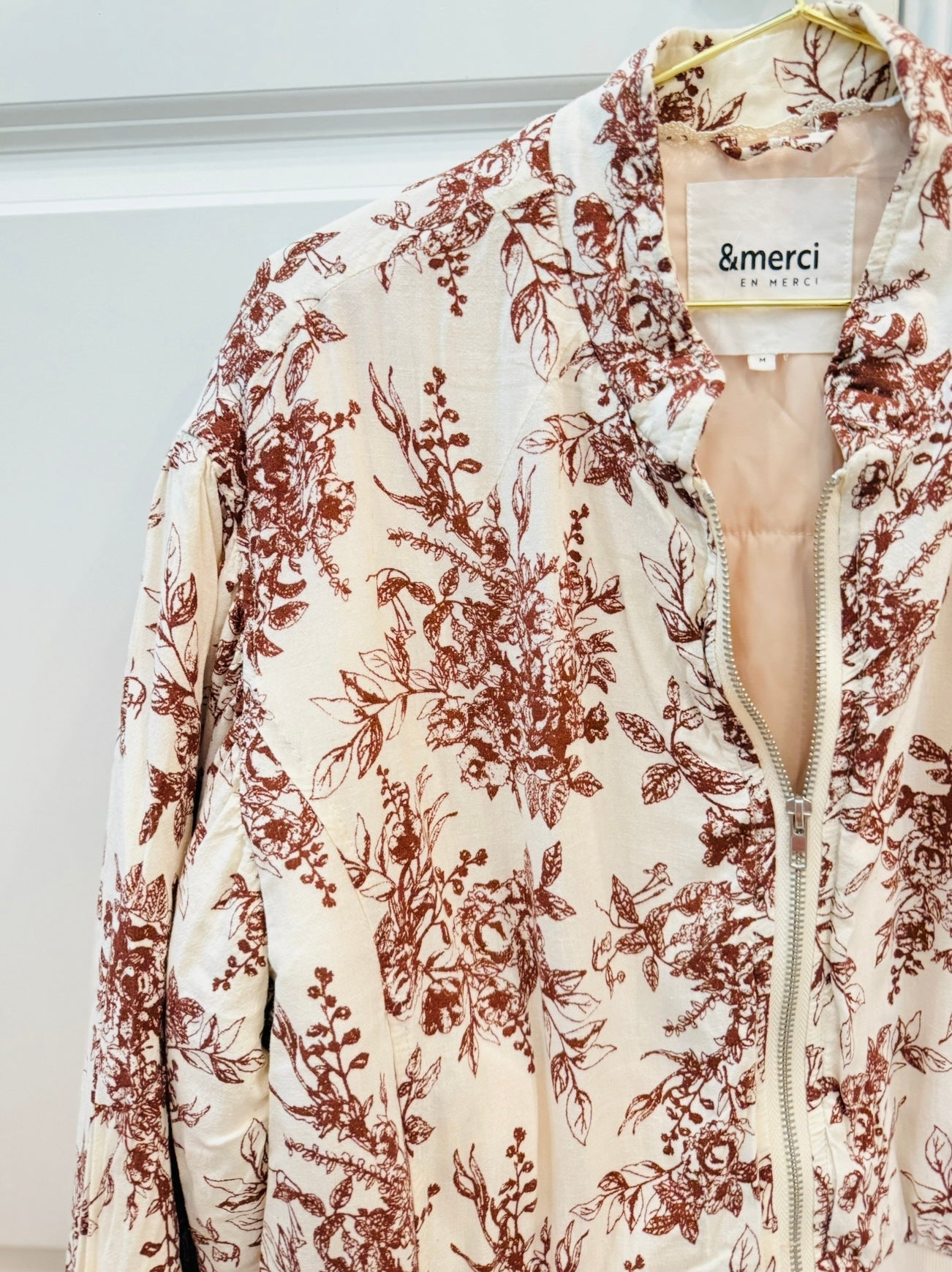 Floral Bomber Jacket-M