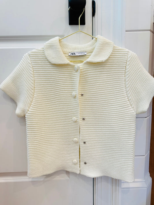 Cream Cardigan-M