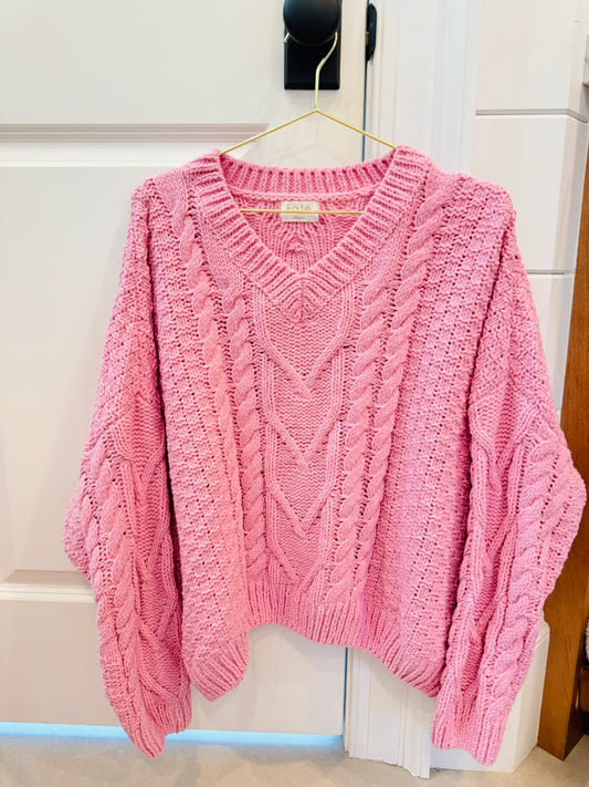 Cable Sweater-M