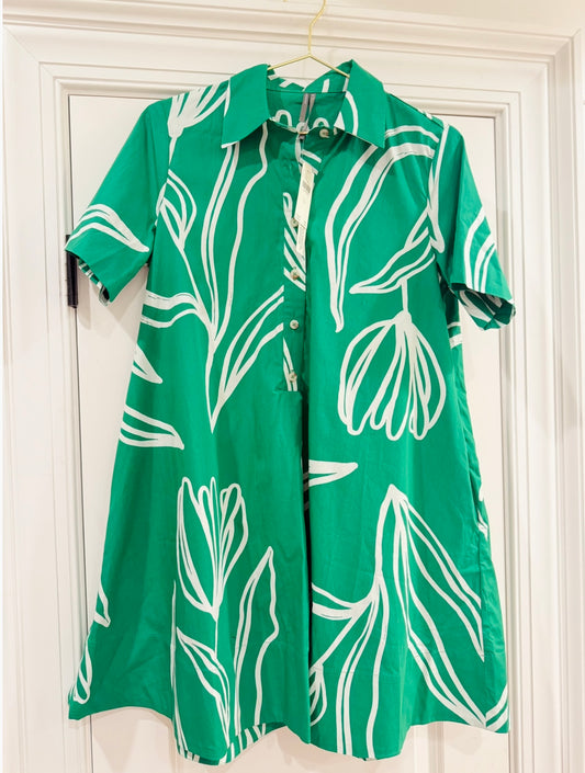 Green Dress-Anthropologie-XS