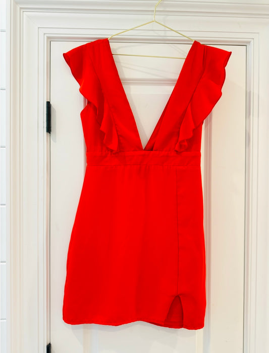 Red Mini Dress-Superdown