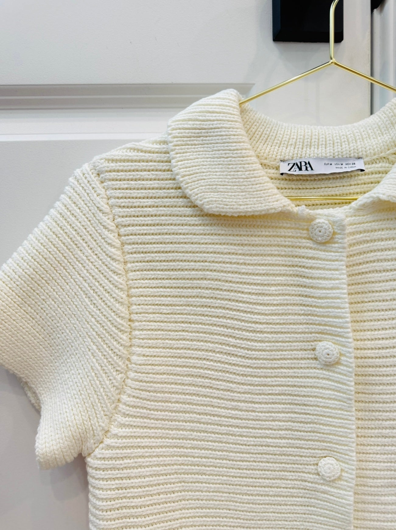 Cream Cardigan-M