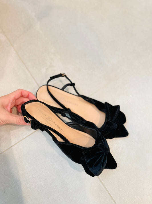 Velvet Bow Slingbacks-6.5