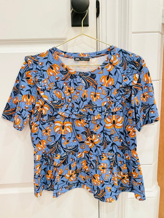Zara Floral Top-S