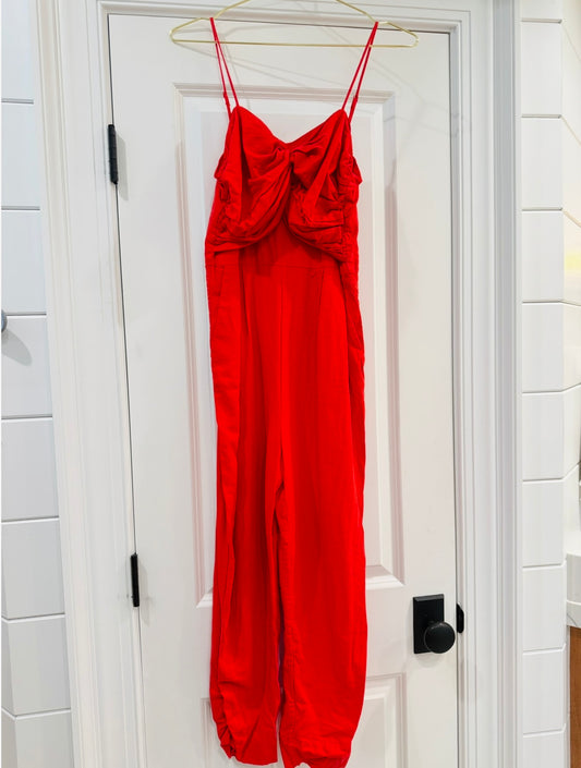 Red Jumpsuit-Farm Rio-S