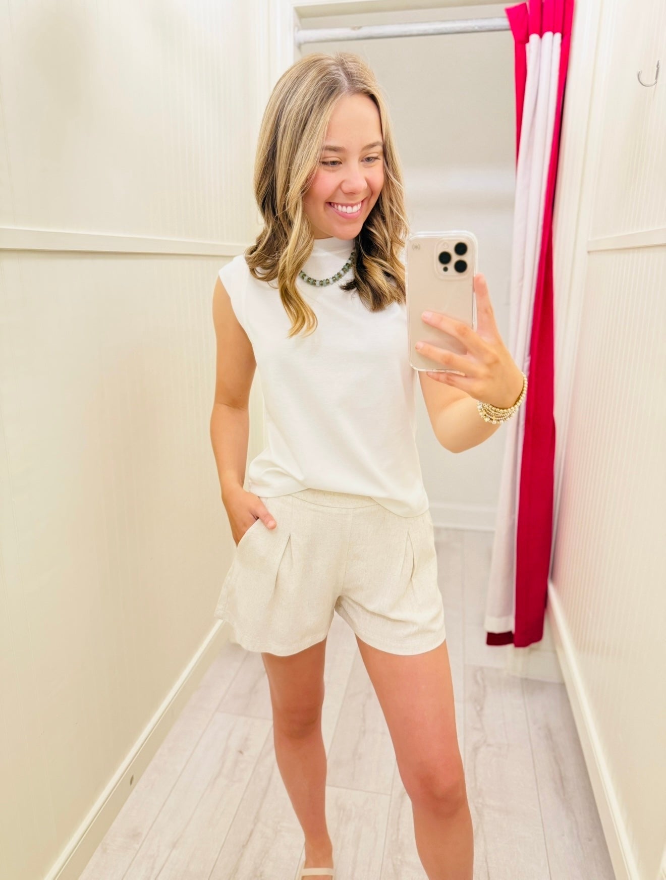 Linen Shorts-S