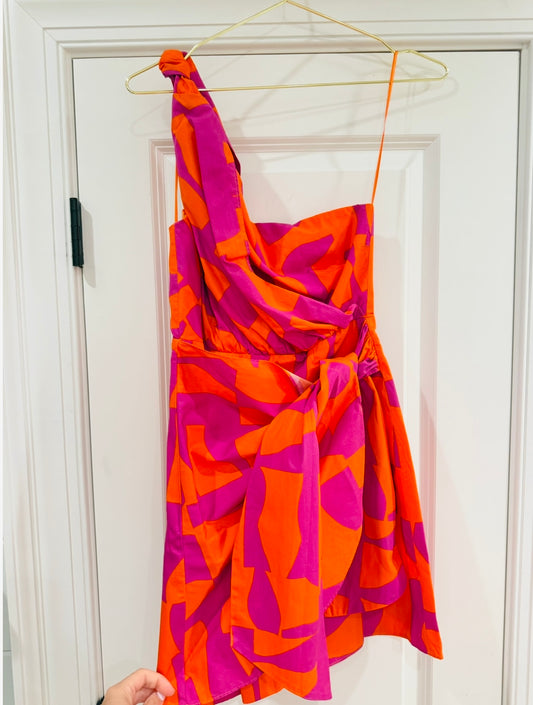 Orange and Purple Dress-KARLIE-S