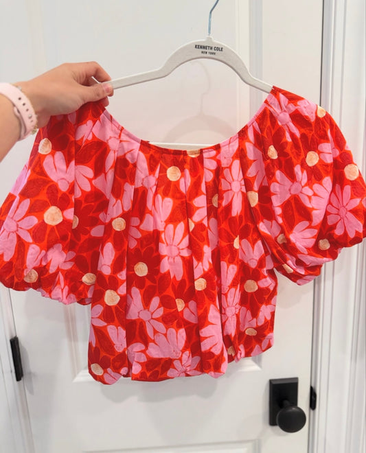 Pinch Floral Top-S