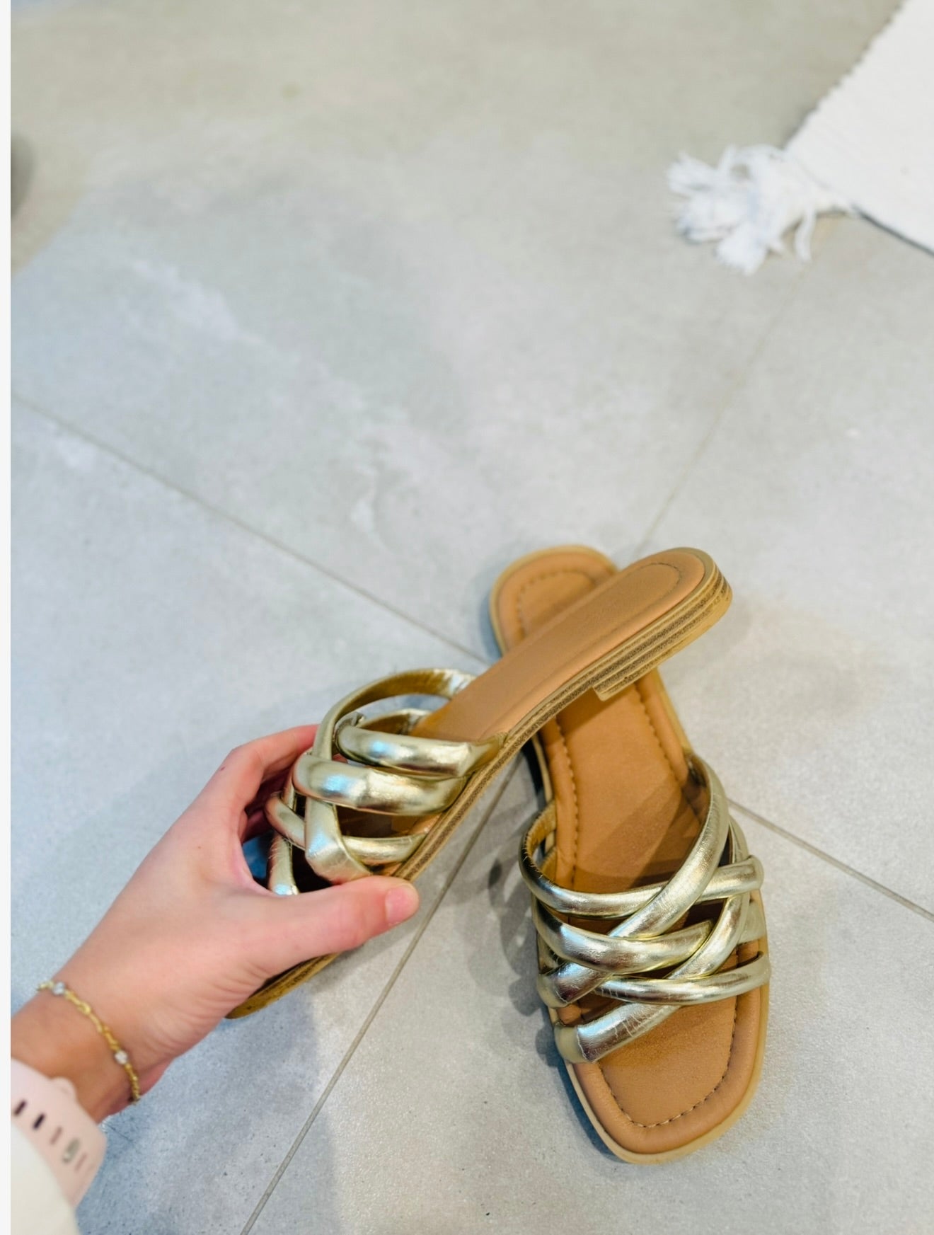 Gold Sandals-Universal Thread-8
