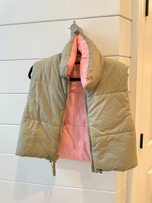 Reversible Puffer Vest-M