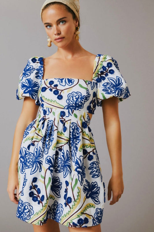 13. Puff Sleeve Mini Dress-Anthropologie-M