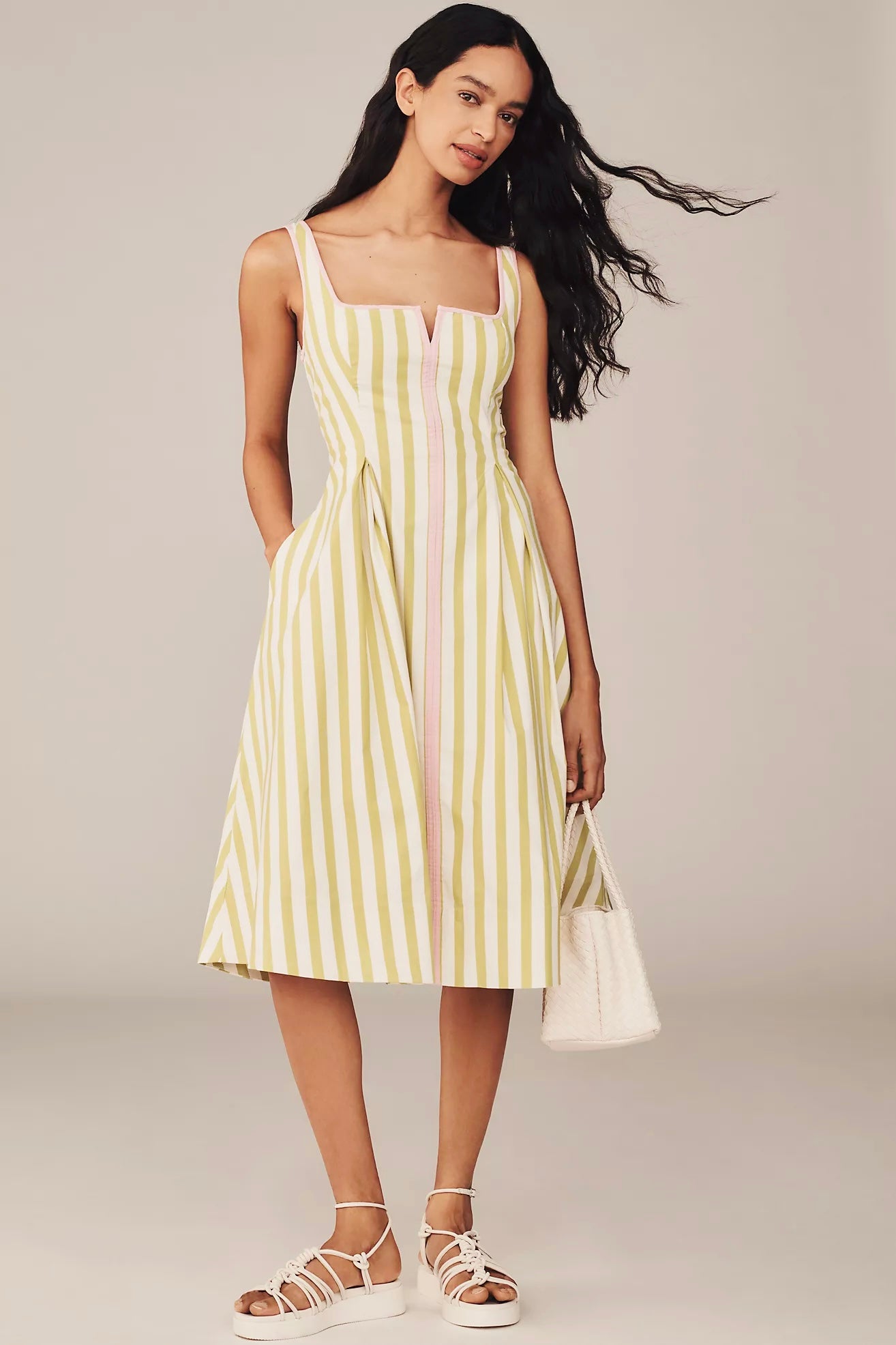 15. Notched Midi Dress-Maeve-XS