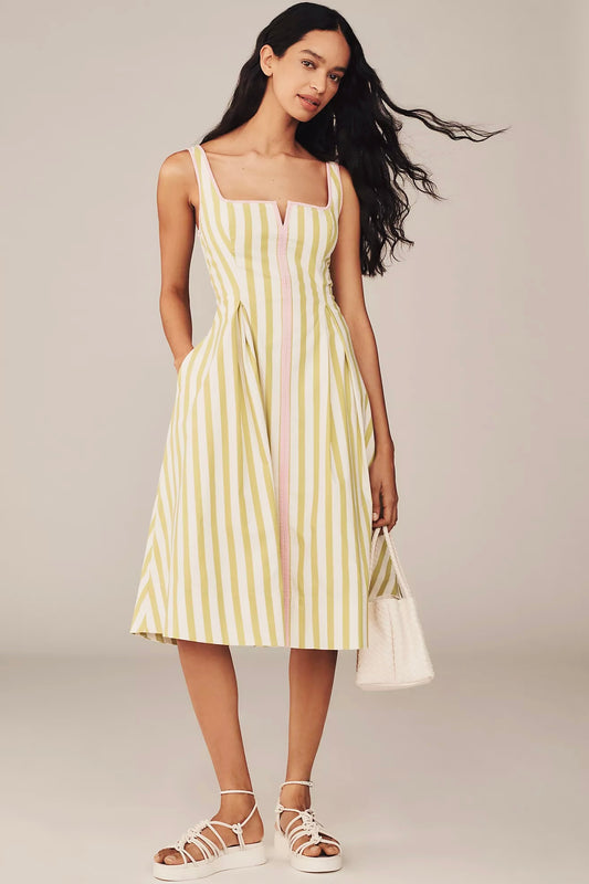 15. Notched Midi Dress-Maeve-XS